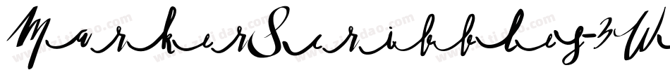 MarkerScribbles-3Wm6字体转换