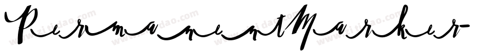 PermanentMarker字体转换