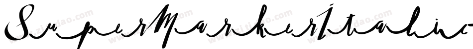 SuperMarkerItalic-PKVV2字体转换