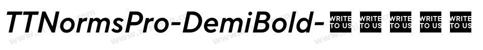 TTNormsPro-DemiBold字体转换