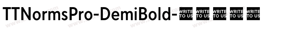 TTNormsPro-DemiBold字体转换