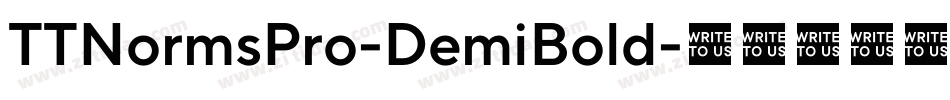 TTNormsPro-DemiBold字体转换