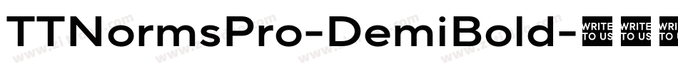 TTNormsPro-DemiBold字体转换