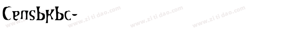 Censbkbc字体转换