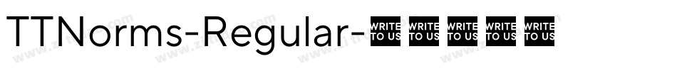 TTNorms-Regular字体转换