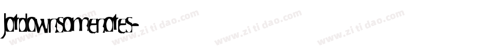 Jotdownsomenotes字体转换