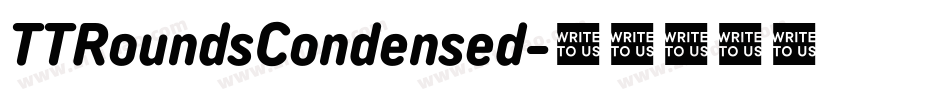TTRoundsCondensed字体转换