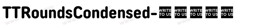 TTRoundsCondensed字体转换