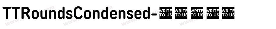 TTRoundsCondensed字体转换