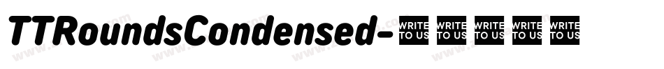 TTRoundsCondensed字体转换