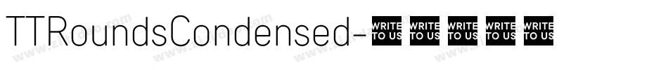 TTRoundsCondensed字体转换