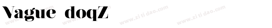 Vague-doqZ字体转换
