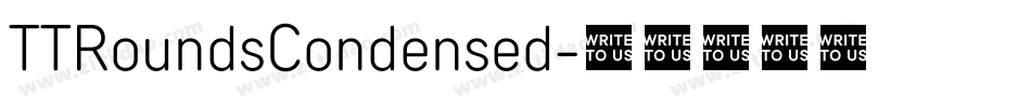 TTRoundsCondensed字体转换