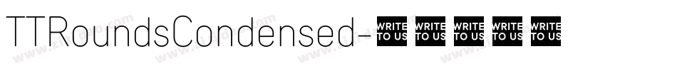 TTRoundsCondensed字体转换