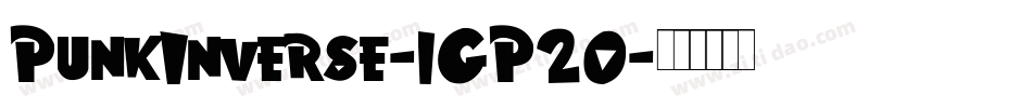 PunkInverse-1GP20字体转换
