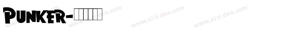 Punker字体转换