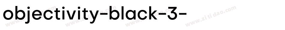objectivity-black-3字体转换