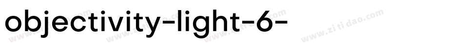 objectivity-light-6字体转换