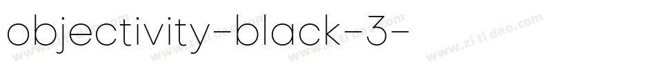 objectivity-black-3字体转换