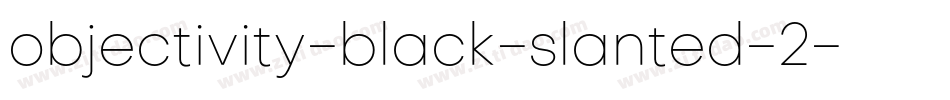 objectivity-black-slanted-2字体转换