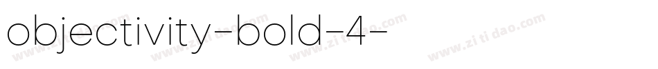 objectivity-bold-4字体转换