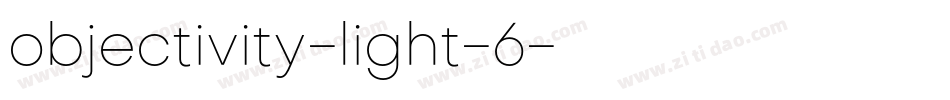 objectivity-light-6字体转换