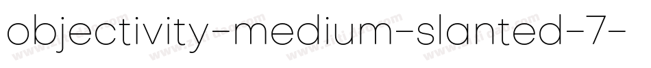 objectivity-medium-slanted-7字体转换