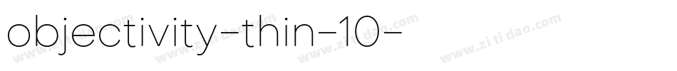objectivity-thin-10字体转换