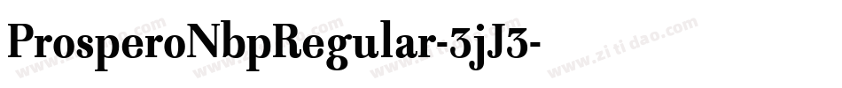 ProsperoNbpRegular-3jJ3字体转换