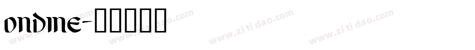 ondine字体转换