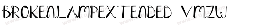 BrokenLampExtended-VmZw字体转换