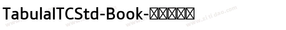 TabulaITCStd-Book字体转换