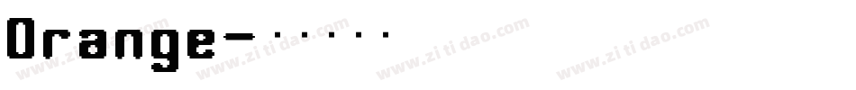 Orange字体转换