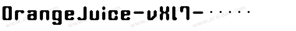OrangeJuice-vXl7字体转换