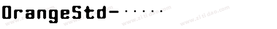 OrangeStd字体转换