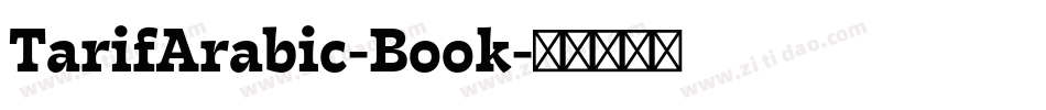TarifArabic-Book字体转换