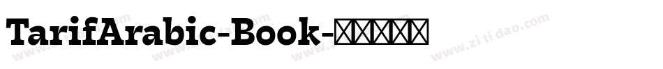TarifArabic-Book字体转换