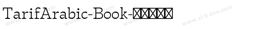 TarifArabic-Book字体转换