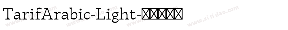TarifArabic-Light字体转换