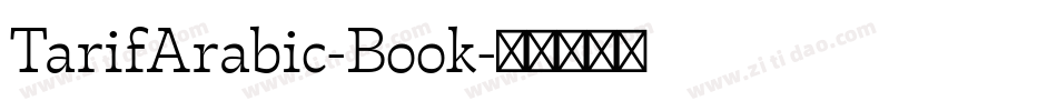 TarifArabic-Book字体转换