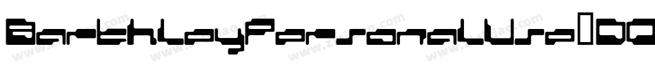 BarthleyPersonalUse-DOGPD字体转换