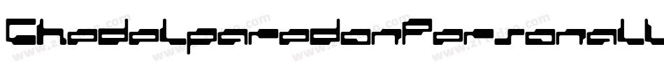 ChedelparedonPersonalUse-dGwg字体转换