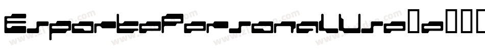 EsportePersonalUse-e字体转换