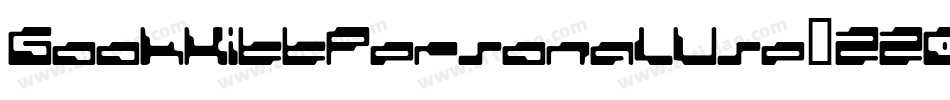 GookKittPersonalUse-2208字体转换