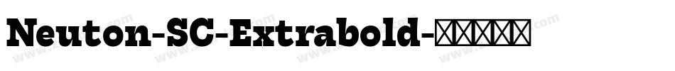 Neuton-SC-Extrabold字体转换