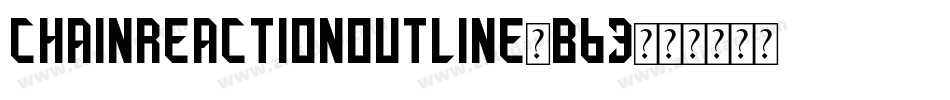 ChainReactionOutline-B63字体转换