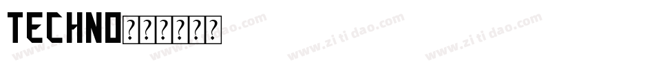 Techno字体转换