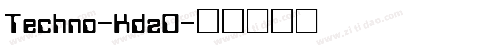 Techno-KdzD字体转换