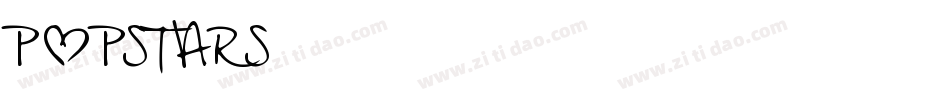 POPSTARS字体转换