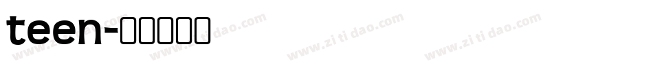 teen字体转换